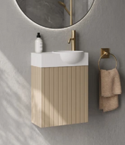 Praustuvo spintelė Balteco NU 40x21,4x45 cm, pusiau matinė beige, VT3050445/SIF/NU