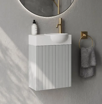 Praustuvo spintelė Balteco NU 40x21,4x45 cm pusiau matinė šviesiai pilka, VT3050445/SIF/LG