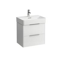 Spintelė praustuvui BASE 585x390mm su 2 stalčiais, balta matinė H4022521102601