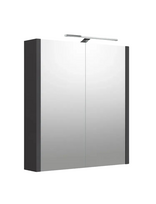 Veidrodinė spintelė su apšvietimu Raguvos Baldai Urban, LED, IP44, pilka matinė, 60 cm, 2002305