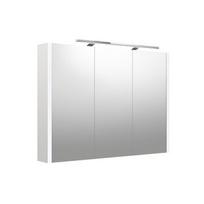 Veidrodinė spintelė su apšvietimu Kame Urban, LED, IP44, balta matinė, 100 cm, 2002712