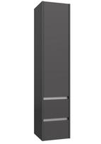 Ūkinė spintelė Raguvos Baldai Urban su vienom durelėm, dviem stalčiukais, aliuminio profiliu, pilka matinė, 35 cm, 203521205