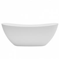 Lieto akmens vonia Inbalia Rhodes, balta, 160x75 cm