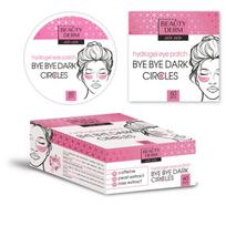 Beauty Derm Bye Bye Dark Circles rožiniai hidrogeliniai paakių pleistrai, 60 vnt