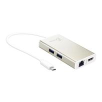 j5create JCA374 type-C to 4K HDMI multiadapter Ethernet 2x USB3.0 Macbook Air Kabellaenge 10cm (JCA374)