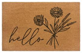 Hanse Home durų kilimėlis Hello & Flowers 45x75 cm