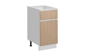 Virtuvinė spintelė Roma Dół 40/81 1D1S, ruda/balta