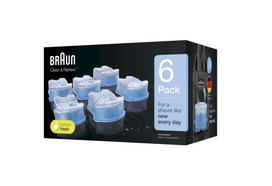 BRAUN CCR6 Clean AND Charge Refill Cartridge 6-Pack