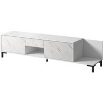 Cama MEBLE MARMO 2D1S1K 195x40x47.5 White Matt/ Marble White