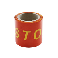 Juosta įspėjamoji raudona stop 100mm-100m
