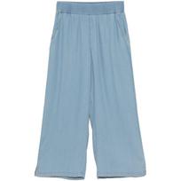 Kelnės moterims, Mėlyna, Wide leg ankle pant