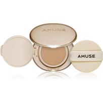 AMUSE Dew Jelly Master Cushion ilgai išliekantis makiažo pagrindas kempinėlėje vidutinė apsauga nuo saulės atspalvis 02 Healthy 15 g