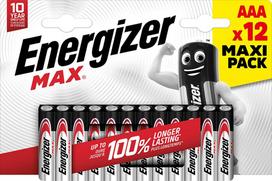 Energizer battery Max Alkaline AAA DHP12, ELEEGR7638900438031