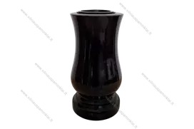 Ovali juoda granitinė vaza VGR04