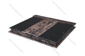 Granito plokščių komplektas VPK Nr. 15 Indian Aurora, Black