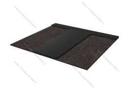 Granito plokštės - VPU Nr. 4 Black, Tan Brown