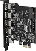 "Akozon" 19 kontaktų PCI E į 5 prievadų USB 3.0 19 kontaktų PCI Express išplėtimo USB kortelės šakotuvas Konverteris Kortelės jungties adapteris su tvarkyklių CD, skirtas "Windows XP Vista", "7" ir kt.