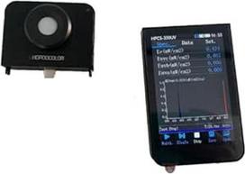 "All-in-One" rankinio spektrometro rinkinys, kabelloses Lichtspektrummessgerät für LED- und Pflanzen-PPFD, 380-780 nm Bereich, 3,5" IPS-Bildschirm, Bluetooth- und USB-C-Anschluss