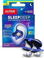 "Alpine SleepDeep" - ausų kištukai miegui ir susikaupimui - 27 dB - 3D ovalios formos ausų kištukai ir minkšta, triukšmą mažinanti šerdis užtikrina didžiausią komfortą ir amortizaciją - S + M/L dydis