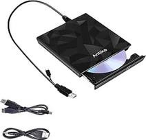 "Antika" išorinis DVD diskas CD DVD įrašymo įrenginys USB 3.0 perrašymo skaitytuvas DVD/CD +/-RW CD diskas, skirtas nešiojamiesiems kompiuteriams su "Mac/OS/XP/Linux/Win11/Win10/Win8" (USB 3.0)