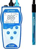 "Apera Instruments PH8500" nešiojamasis pH matuoklis su GLP duomenų valdymu (pH diapazonas nuo -2,00 iki 16,00)