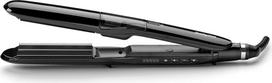 "BaByliss" garinė tiesių plaukų tiesinimo žnyplė - drėkinamoji sistema švelnesniems plaukams, titano keraminės plokštelės sklandžiam plaukų formavimui, 5 temperatūros nustatymai nuo 150 °C iki 230 °C, ST492E