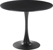 "Boca" valgomojo stalas 90 cm apvalus MDF metalas juodas