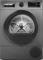 "Bosch" WQG243DR10 6 serijos, 9 kg džiovyklė su šilumos siurbliu, itin trumpa džiovinimo programa, pusės įkrovos galimybė, automatinis džiovinimas, lengvai valomas filtras, "Sensitive" džiovinimo sistema, būgno reversas, vidinis apšvietimas, pilka spalva