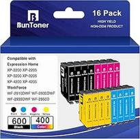 "BunToner 604 XL" spausdintuvo kasetės, suderinamos su "Epson 604XL" kasetėmis, skirtomis "Epson XP 3200" spausdintuvui Kasetės, skirtos XP 2205 XP 4200 XP 3205 XP 4205 Workforce WF-2910 WF-2930 WF-2935 WF-2950 (16 vnt.)