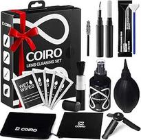 "C Coiro" fotoaparato valymo rinkinys DSLR ir jautriai elektronikai, "9-in-1" objektyvo valiklio purškiklis, fotoaparato rašiklis, pūstuvas, servetėlės, jutiklio valiklis, fotografų dovanos ir fotoaparatų priedai