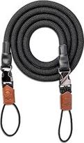 "C-Rope The Climber" fotoaparato dirželis Laipiojimo virvės dirželis per petį visiems fotoaparatams (rankų darbo Vokietijoje) 140 cm tylus juodas