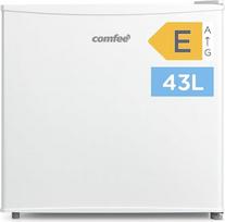 "Comfee RCD50WH2(E)" mini šaldytuvas / 43 l talpos šaldymo dėžė su ledo skyriumi / mažas šaldytuvas kambariui ir biurui / greitas atvėsinimas šaldymo dėžėje / temperatūros reguliavimas / reguliuojamos kojelės / 80 kWh / metai / balta