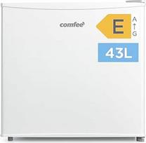 "Comfee RCD50WH2(E)" mini šaldytuvas / 43 l talpos šaldymo dėžė su ledo skyriumi / mažas šaldytuvas kambariui ir biurui / greitas atvėsinimas šaldymo dėžėje / temperatūros reguliavimas / reguliuojamos kojelės / 80 kWh / metai / balta