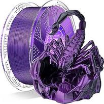 "Conjure Silk PLA Filament", PLA filamentas, 1,75 mm dviejų atspalvių šilko išvaizdos 3D spausdintuvo filamentas, juodas/ violetinis, 1 kg