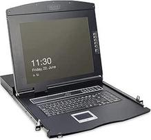 "Digitus" 19" ir 17" LCD konsolės ir priedai juodos spalvos Juoda 16 VGA prievadų