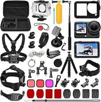 "DJI Osmo Action 6" priedų rinkinio komplektas, oGoDeal Vandeniui atsparus apsauginis dėklas Vandeniui atsparus dėklas Nardymo reikmenys Dviračio laikiklis Selfie juostos galvos dirželis DJI Osmo