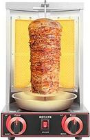 "Doner Grill" stalo grilis 3 kW, 360° rotacinė gyros kepsninė, pagaminta iš nerūdijančio plieno, elektrinė "Doner" kepsninė, elektrinis "Doner Kebab" aparatas, vištienos kepsninė, vertikali BBQ kepsninė