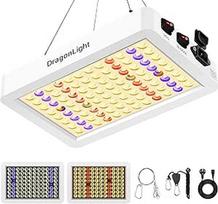 "DragonLight BW1000" augalų lempa LED viso spektro su UV IR, dvigubo lusto LED auginimo lempa su 3 metrų kabeliu, skirta šiltnamiams ir kambariniams augalams, daržovėms ir gėlėms auginti