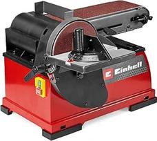 "Einhell" stovintis juostinis diskinis šlifuoklis TE-US 400 (400 W, 150 mm skersmens šlifavimo diskas, 100 x 914 mm šlifavimo juosta, 348 m/min Max. šlifavimo juostos greitis, su priedais)