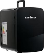 "Enventor" 15 l mini šaldytuvas Kosmetikos, žaidimų, 220 V AC/12 V DC, šildymo ir vėsinimo režimai, nešiojamasis tylus šaldytuvas