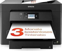 "Epson WorkForce WF-7830DTWF 4-in-1" verslo rašalinis daugiafunkcinis įrenginys (spausdinimas, nuskaitymas, kopijavimas, faksas, "WiFi", "Ethernet", dvipusis spausdinimas, vienos kasetės, iki A3 formato DIN), įskaitant 9 mėn. "ReadyPrint Flex" rašalo tari