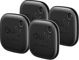 "eufy security SmartTrack Link" (juoda, 4 vnt.) Raktų ieškiklis, suderinamas su "Apple Find My" (iOS), raktų ieškiklis, "Bluetooth" sekimo įrenginys ausinėms ir bagažui, telefono ieškiklis, atsparus vandeniui