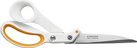 "Fiskars Amplify RazorEdge 1070082 siuvimo žirklės dešiniarankiams, ilgis: 25 cm, nerūdijančio plieno ašmenys / plastikinės rankenos, baltos/apelsininės spalvos