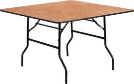 "Flash Furniture" 48 colių kvadratinis medinis sulankstomas vakarėlių stalas
