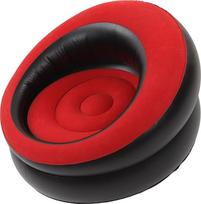 "Focket Flocked Air Sofa", nešiojama pripučiama kėdė, vandeniui atspari pripučiama sofa, lauko poilsio kėdė, paplūdimio kėdė, stovyklavimo kėdės žygiams, muzikos festivaliams (raudona)