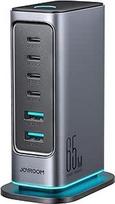 "GaN" daugiaportis 65 W įkroviklis su 4X USB-C ir 2X USB-A prievadais - ES kištukas