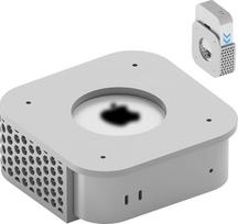 "Geekria" stalinio kompiuterio laikiklis po stalu, suderinamas su "Apple 2024 Mac Mini M4" / "2024 Mac Mini M4 Pro", 3D atspausdintas monitoriaus laikiklis, sieninis laikiklis, laikiklis po stalu, VESA laikiklis,
