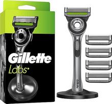 "Gillette Labs" skustuvas vyrams su valymo elementu, 1 antgalis - 5 keičiamieji peiliukai su magnetiniu doku