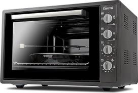 "Girmi FE58" konvekcinė orkaitė su rotaciniu antgaliu, 300 °C, 58 litrų, 1800 W, vidinis apšvietimas, laikmatis, pagrindo, grilio ir kombinuotoji funkcija, priedai pridedami, antracito pilkos spalvos