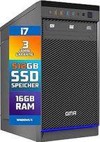 "GMR Ultra i7" biuro kompiuteris - verslo biuro kompiuteris | 16GB RAM | 512GB SSD M.2 | DVD±RW | USB 3 | Windows 11 Pro | WiFi Bluetooth